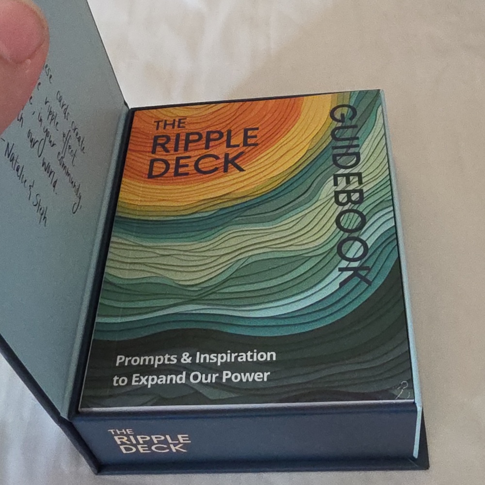 The Ripple Deck Cards & Guidebook - Multicolor Wave Design - Picture 2 of 3